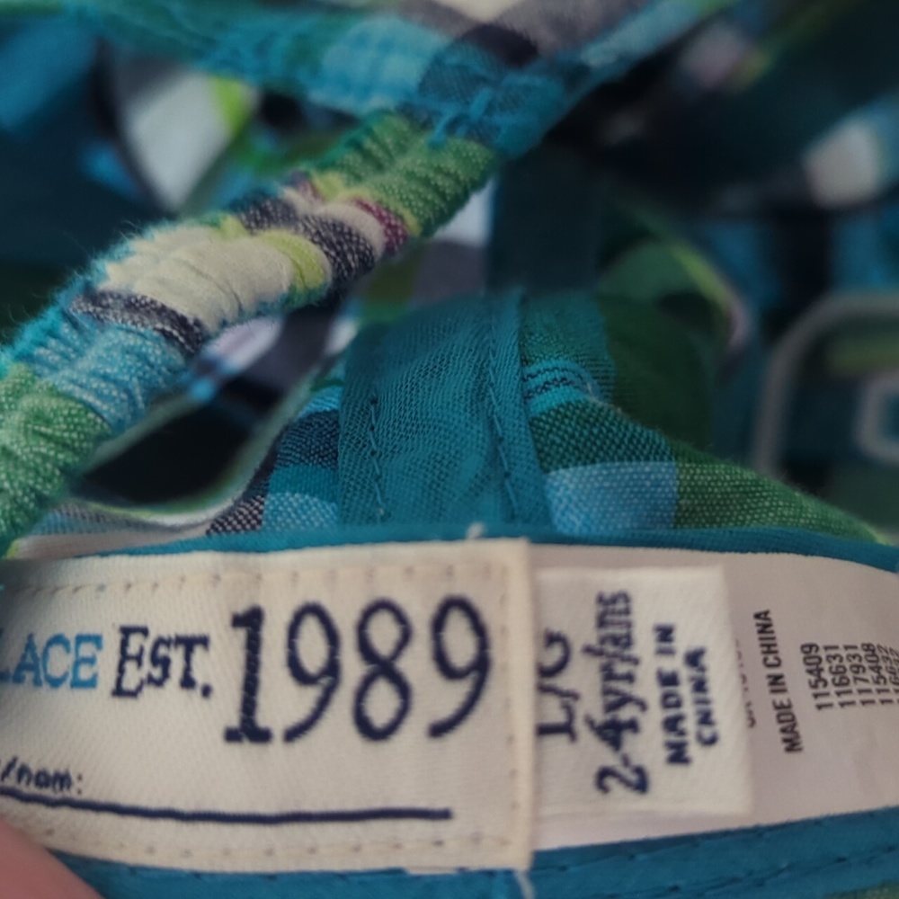 The childrens place Plaid Cap with Number 2 Patch size large 2-4 years - Picture 8 of 9